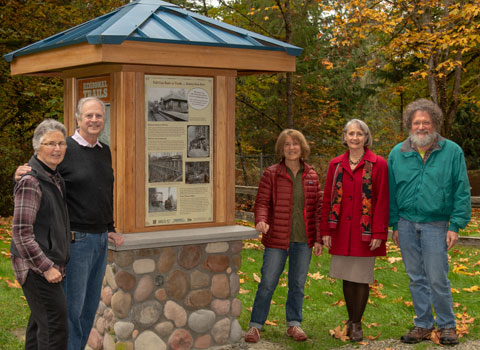 Lake Alice Trailhead Historic info sign